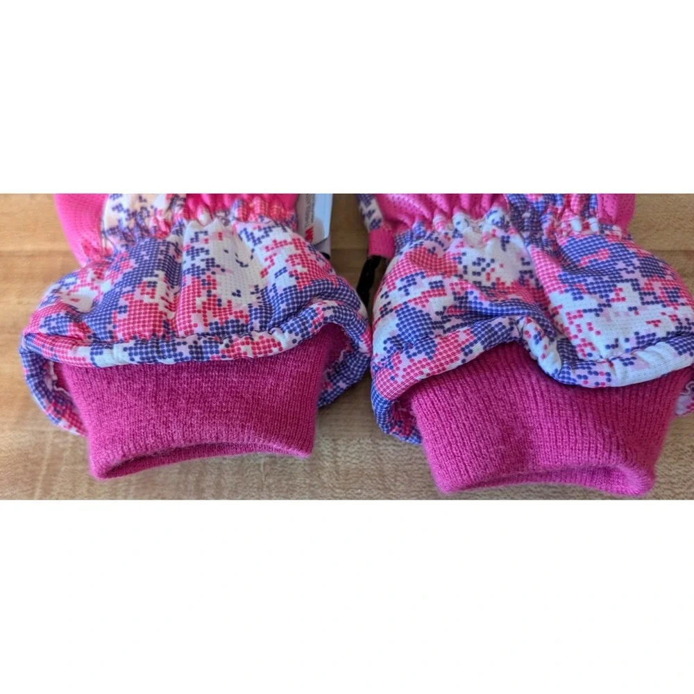 N'Ice Caps Kids Waterproof Winter Thinsulate Warm Snow Gloves Pink Multi TEEN
